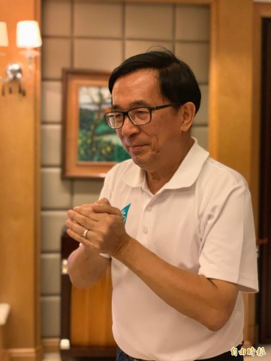 陈水扁现在正在保外就医(图片来源:台湾《说相符报》)