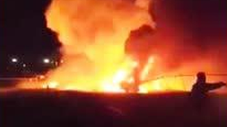 一架菲律宾飞日本运输机发生爆炸