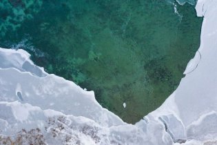 青：现冰封景观