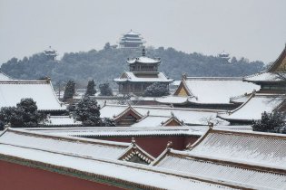 白雪覆盖故宫