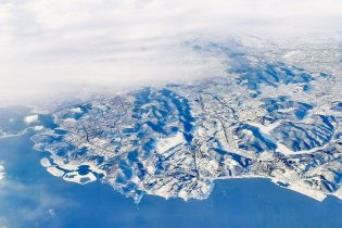 冬日大连千里冰封