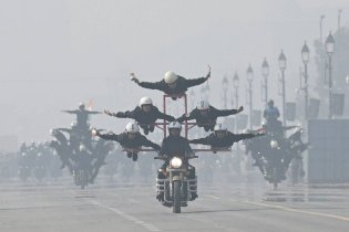 印度举行阅兵彩排