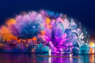 世园会水幕光影秀