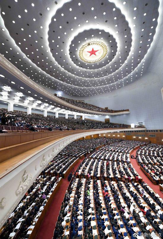 第十三届全国人大第二次会议开幕 现场高清图来啦|人民代表大会|会议|人民大会堂_新浪新闻