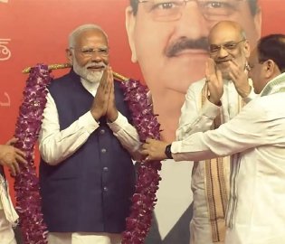 莫迪发表胜选演讲