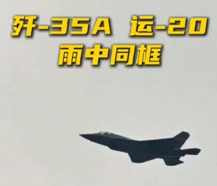 歼35A和运20同框