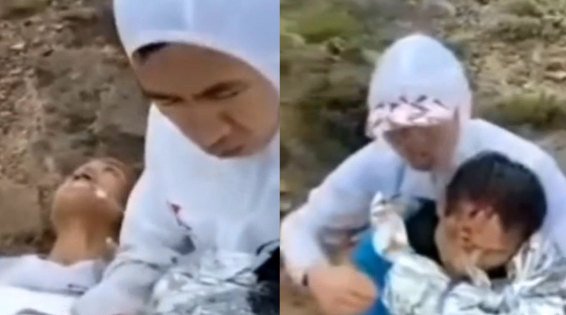 甘肃山地马拉松赛致21人遇难现场等待救援画面曝光，令人悲痛不已