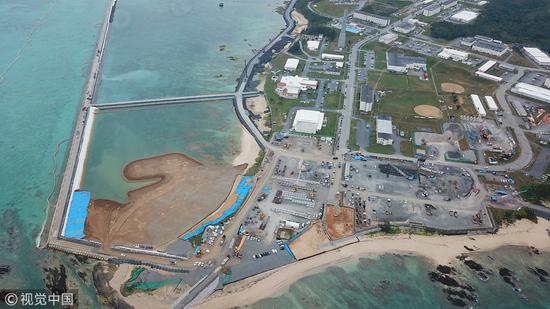 美国海军陆战队在日本冲绳县名护市的搬迁地点（资料图/视觉中国）