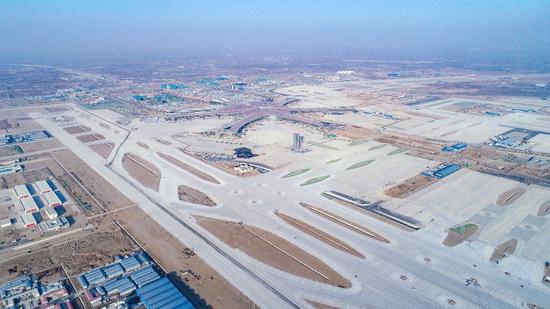 大兴机场飞行区航拍图。图源：北京大兴国际机场