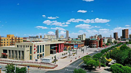 巴州尉犁县达西村航拍.