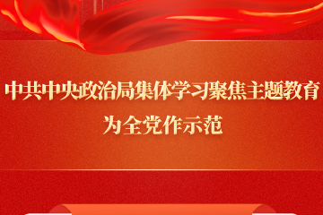 中共中央政治局集体学习聚焦主题教育为全党作示范