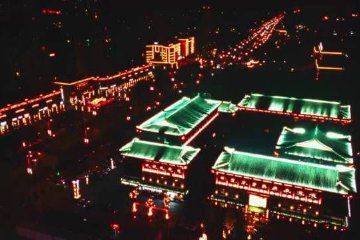 崆峒区：年味正浓——崆峒夜色 流光溢彩