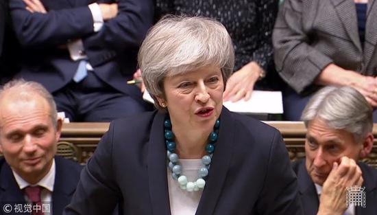 英国首相特蕾莎·梅(视觉中国)