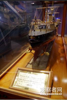 纽卡斯尔博物馆里保存的浪速舰模型