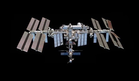 国际空间站。图片来源：视觉中国 VCG111362488483