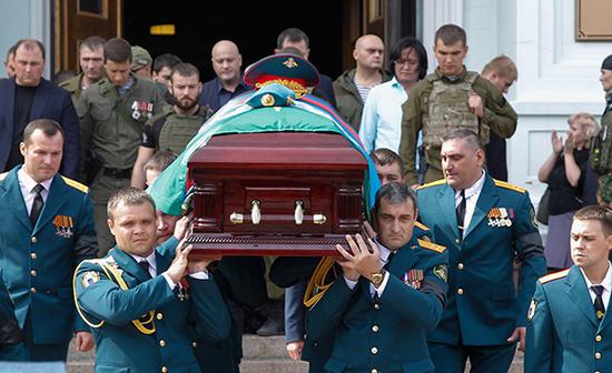 当地时间2018年9月2日，顿涅茨克，“顿涅茨克人民共和国”领导人扎哈尔琴科的葬礼举行。东方IC 图