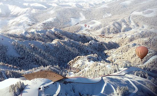 高山滑雪中心。