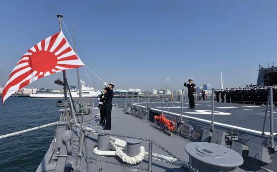 日本“万吨大驱”正式入列 防卫相亲自出席仪式