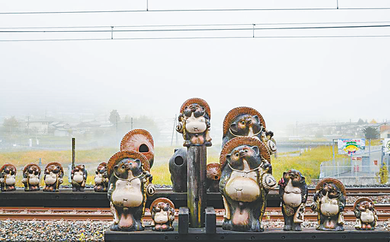 日本狸猫全身上下都旺财辟邪消灾带来好运