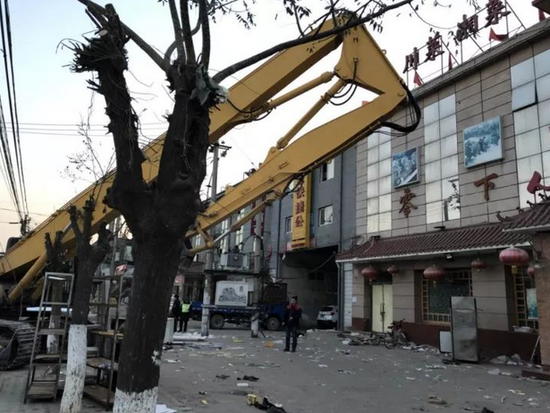 被清退的新建村(王珊 摄)