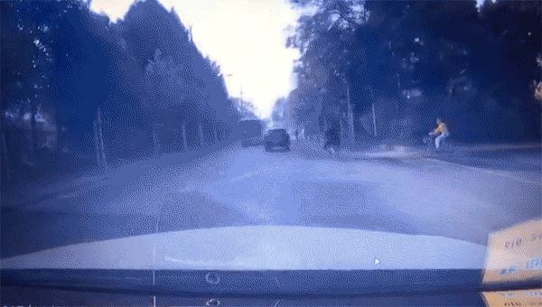 蔡先生的行车记录仪记录的事发现场经过。 蔡先生提供