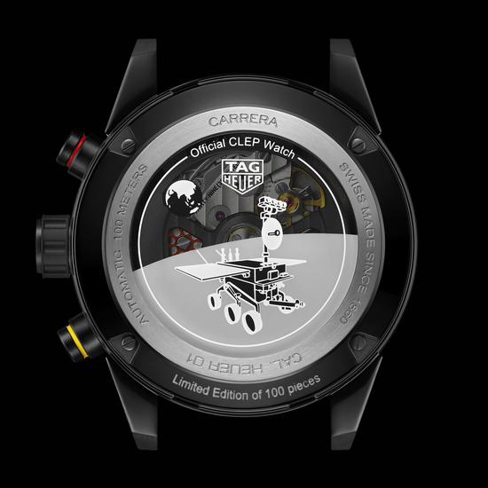 泰格豪雅卡莱拉系列 Heuer 01 CLEP特别款腕表表背