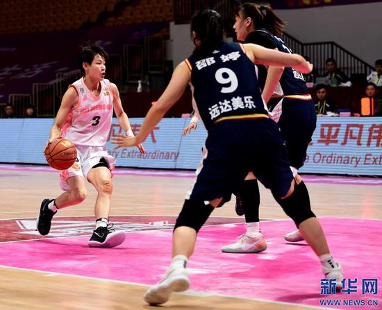 新疆与内蒙古会师中国女子篮球联赛半决赛