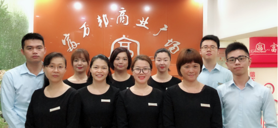 (图为富万邦商业广场运营团队)