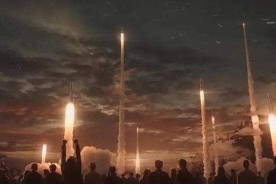 他在太空放卫星