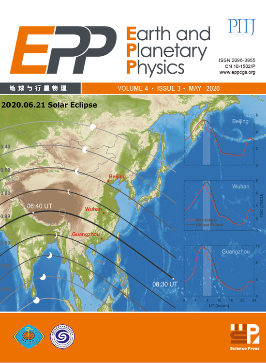 2020年6月21日日环食理论预测结果（Dang et al。 2020）。