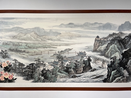 公园城市幸福成都惊艳亮相20米国画长卷浓缩新时代蓉城风貌