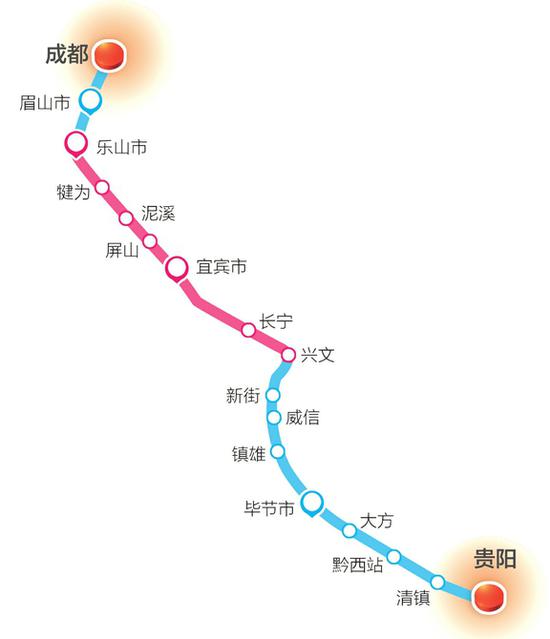 成贵铁路乐山至兴文段运行试验即将开通