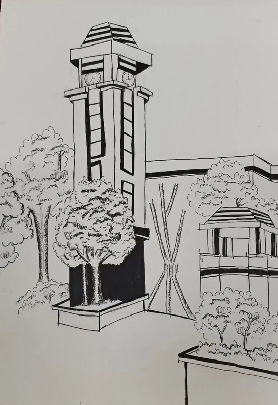 叹为观"纸",校徽探索,手绘校园……二十中学子用艺术作品扮靓校园