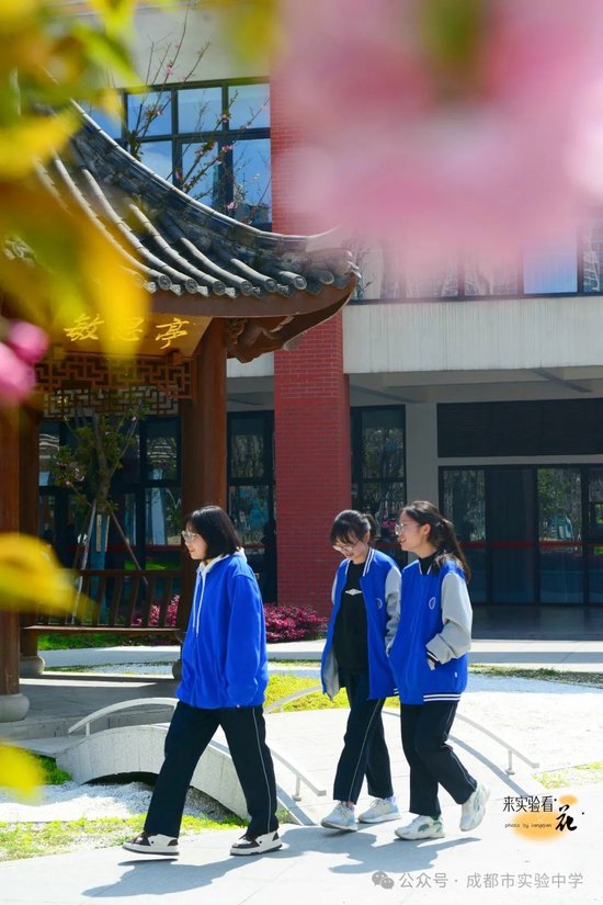 正是春日好时节成都市实验中学春日赏花地图来了