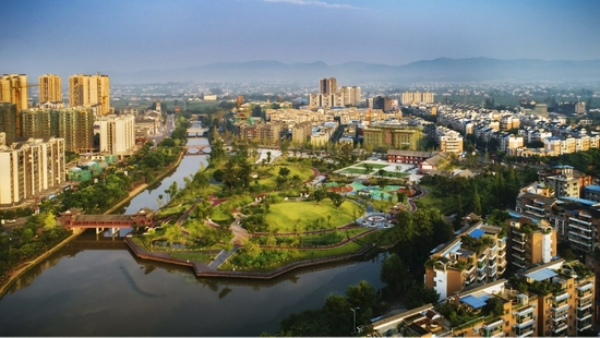 美丽的丹棱县城 丹棱县委宣传部供图