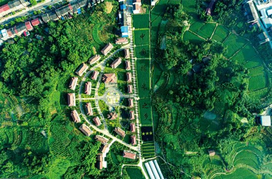 大竹县月华镇九银村新貌