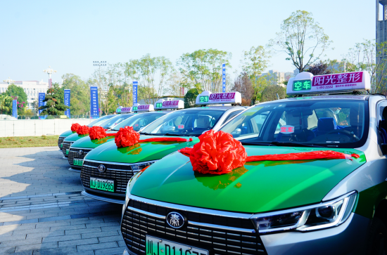 遂宁纯电动出租车正式投运暨"发展·新能源"品牌上线仪式启动_新浪