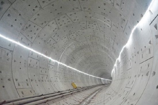 轨道交通资阳线上成型的隧道。中铁十四局供图