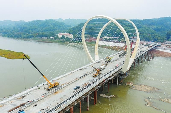 眉山岷江大桥图片
