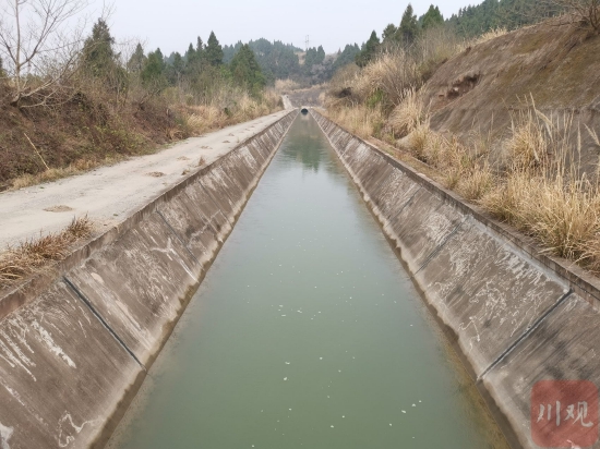 毗河供水一期工程启动今年春灌供水。邵明亮 摄