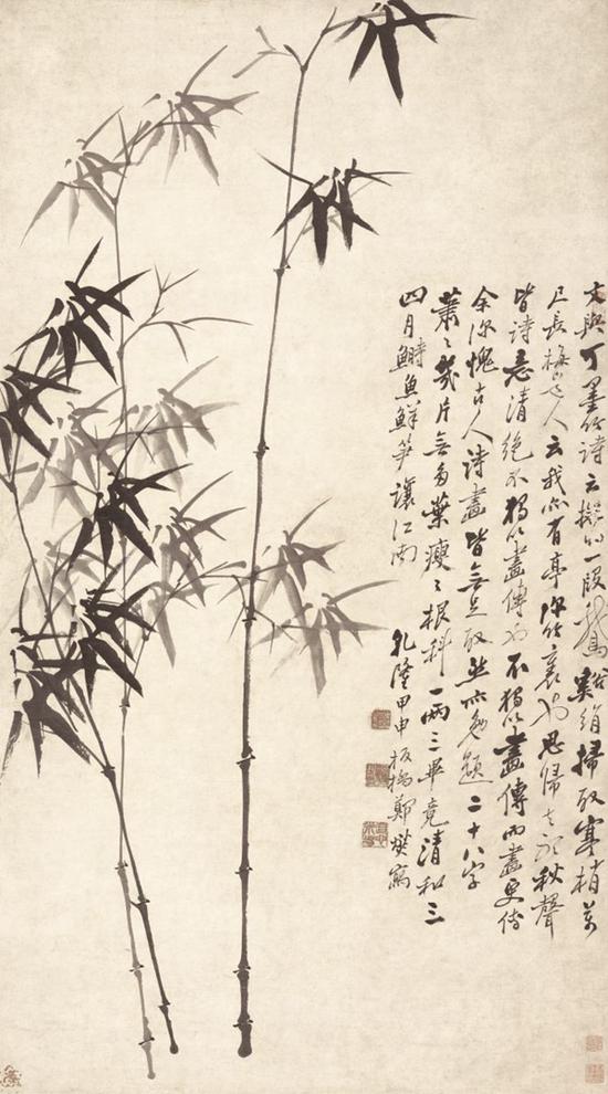 清 郑板桥 墨竹图