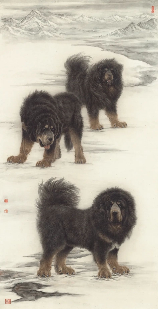 邓维彬 《天地间》 175cm×90cm