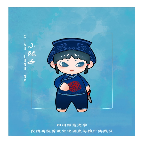 团队设计的IP形象“小陇女”