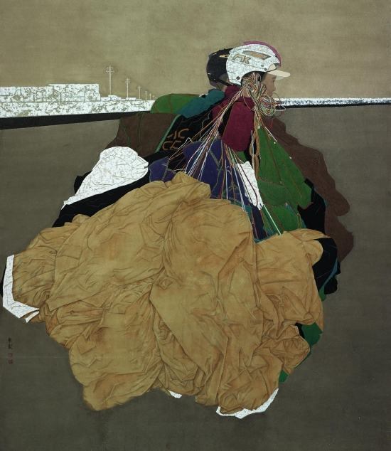 陈飞霞《飞天者》纸本 220x190cm 2021年