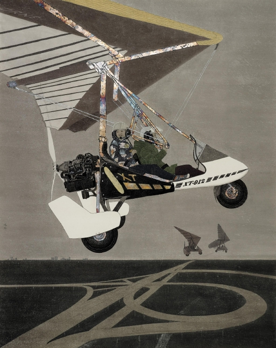 刘峻岑 《我心飞翔》 国画 230cm×180cm 2021年