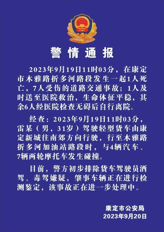 警情通报