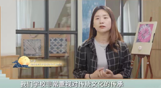 谢雯老师在节目中,图据《传承的力量》