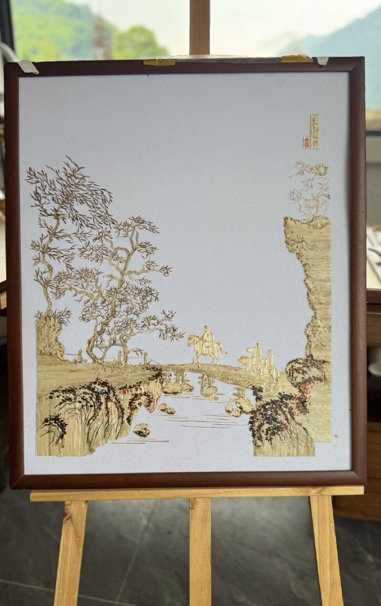 笋壳画作品