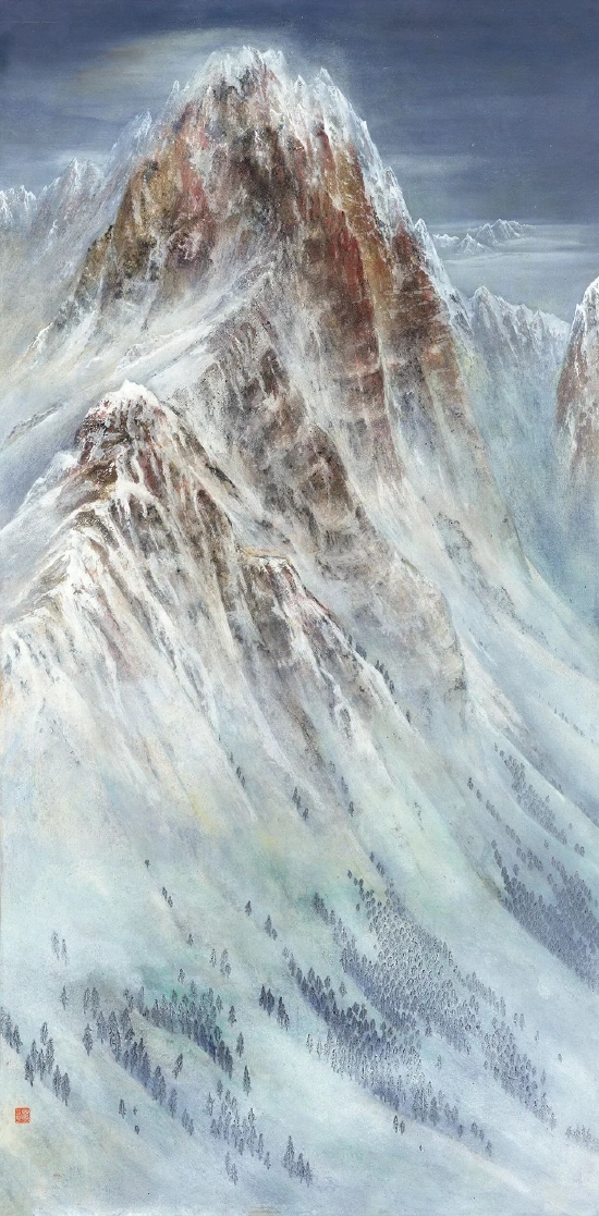 蔡光明 《玉宇澄晖》 168cm×83cm