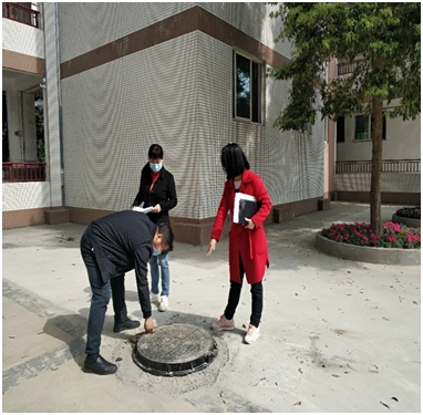 郫筒二小金花桥校区复学前进行安全大排查